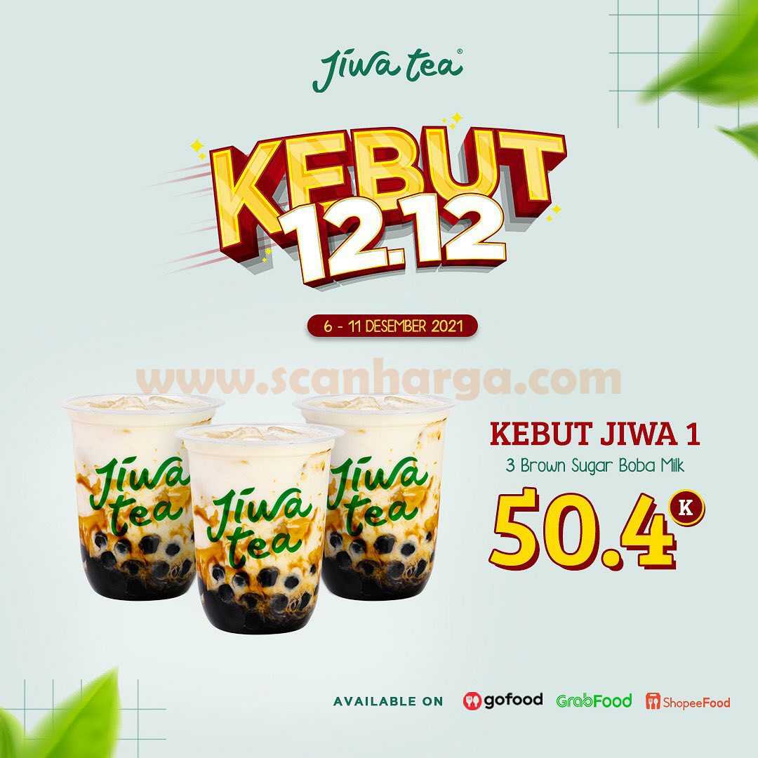 Promo Jiwa Tea Kebut 12.12 Periode 6-12 Desember 2021