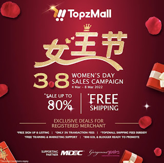 TopzMall, Marketplace, VITAMEDIA, Women's Day, 3.8 Campaign