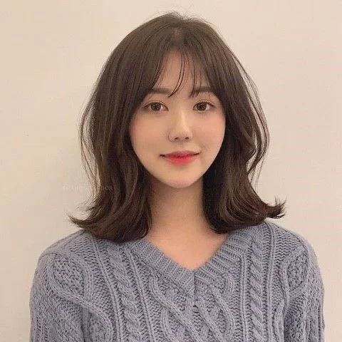 contoh rambut wanita korea sebahu