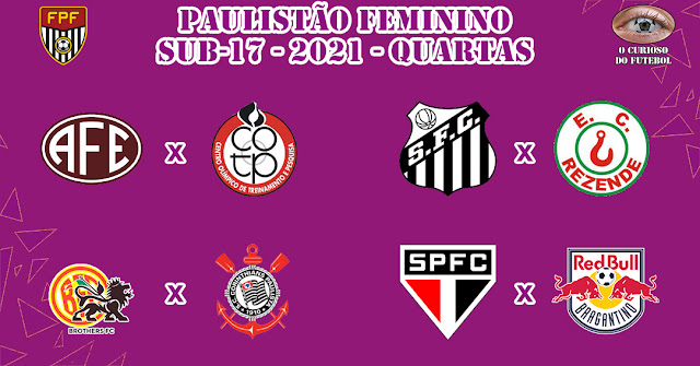 Definidos os confrontos das quartas do Paulistão Feminino Sub-17 ~ O  Curioso do Futebol