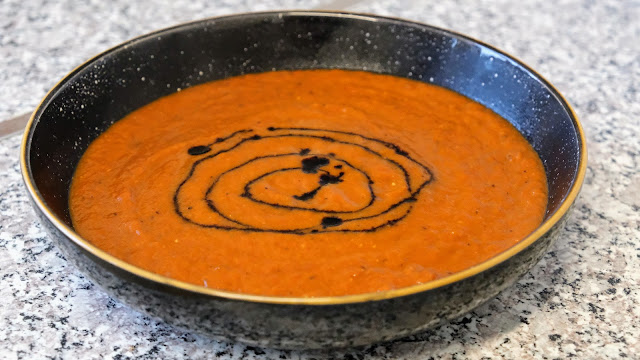 Spicy Roasted Red Pepper Soup