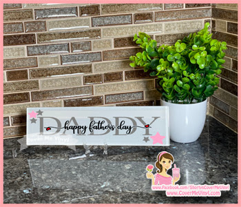 Daddy Happy Father's Day Glass Tile