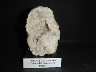 Geoda cuarzo, Quintanilla Sobresierra, Burgos, 5 cms