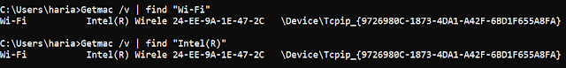 Mencari MAC Address Berdasar Nama Koneksi atau Nama Adapter