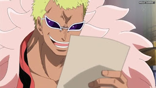 ワンピースアニメ ドレスローザ編 725話 ドフラミンゴ ドフィ DonQuixote Doflamingo | ONE PIECE Episode 725