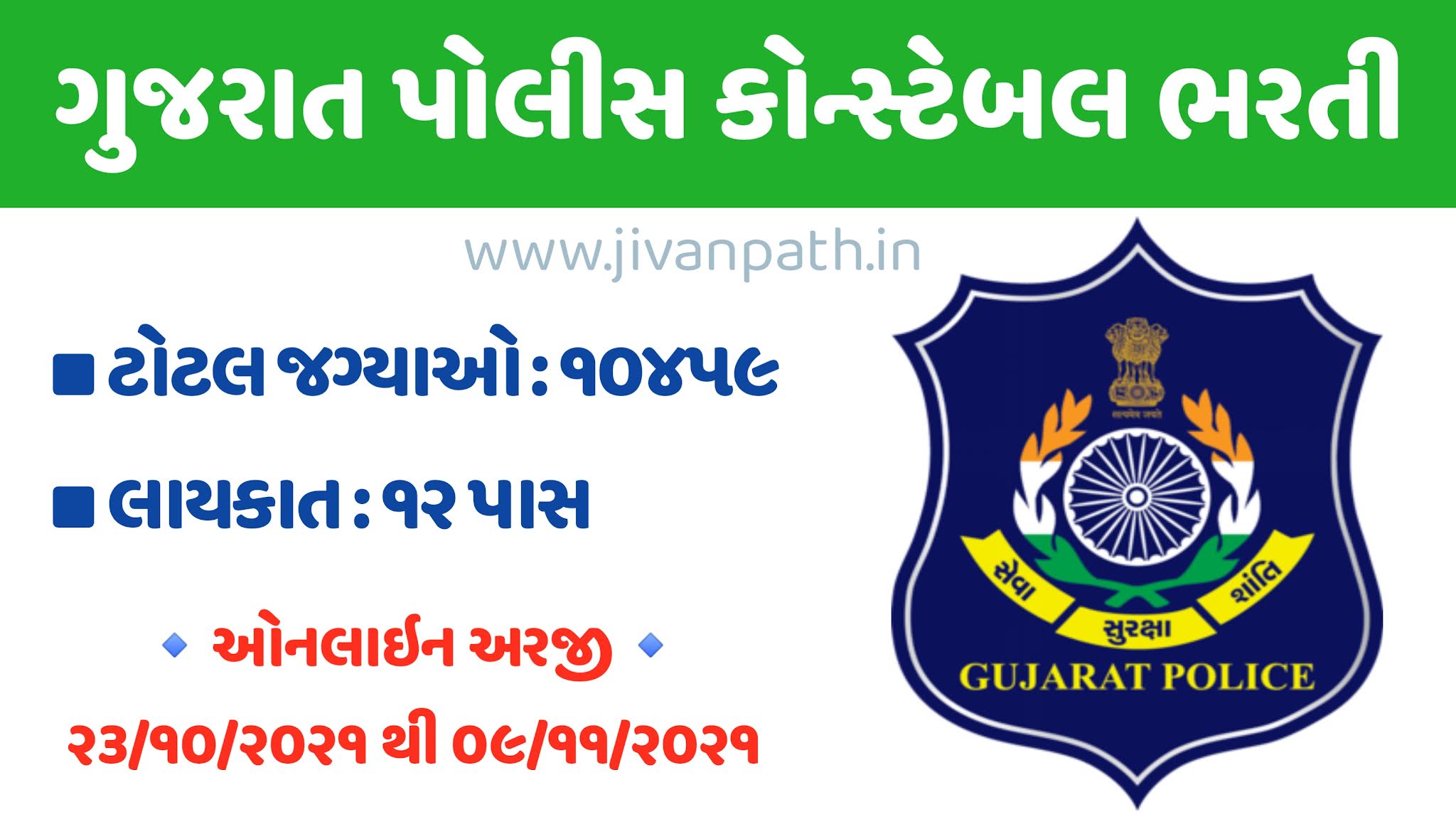 Gujarat Police Bharti 2021