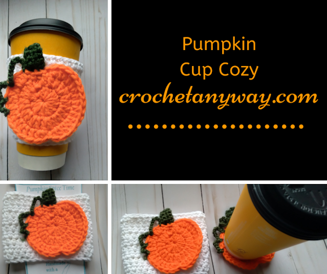 pumpkin coffee cup cozy