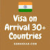 30+ Countries Offer Visa on Arrival to Indian Nationals