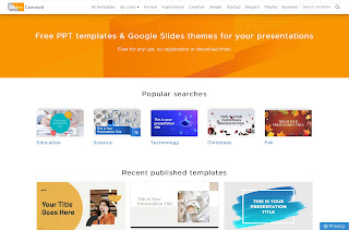 Screenshot of SlidesCarnival Webstie