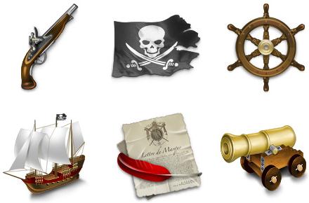 Iconos de piratas