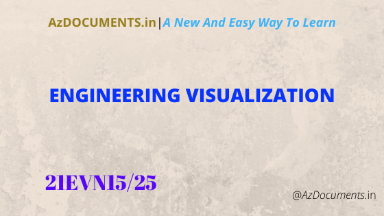 Engineering Visualization (21EVN15/25)