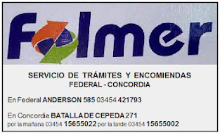 FOLMER "Servicio de Tramites y Encomiendas" Anderson 585 Tel: 421-793 Terminal de Ómnibus Plat Nº 8.