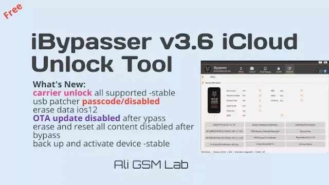iBypasser v3.6 iCloud Unlock Tool