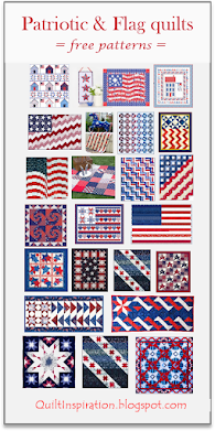Free patterns! Flag & Patriotic quilts (CLICK!)