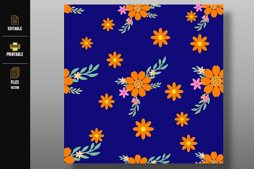 Colored Flowers Pattern