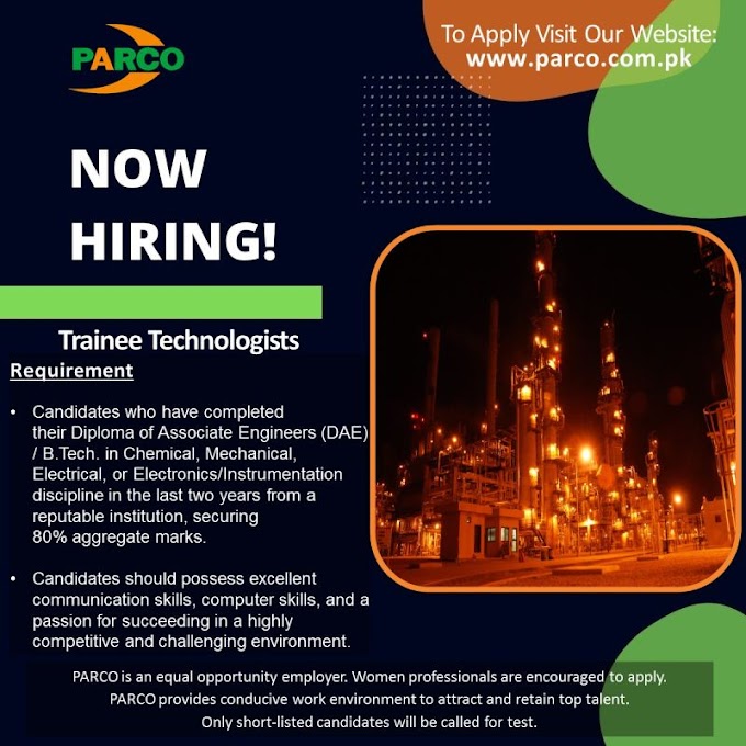 PARCO Pak-Arab Refinery Traineeship Program |2022|