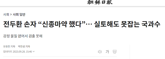 전두환 손자 국과수