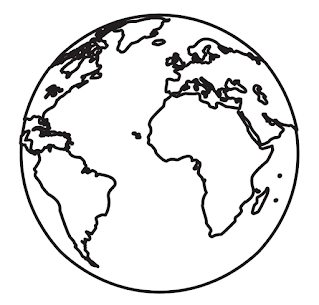 Africa Earth Coloring page