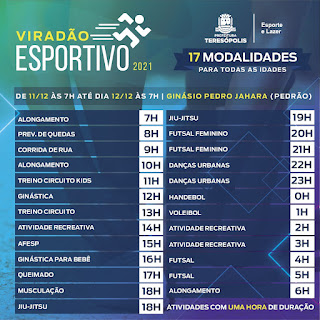 Fim de semana de ‘Viradão Esportivo’ em Teresópolis