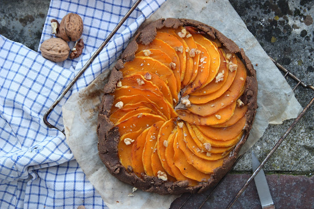 Tarte rustique butternut et noix