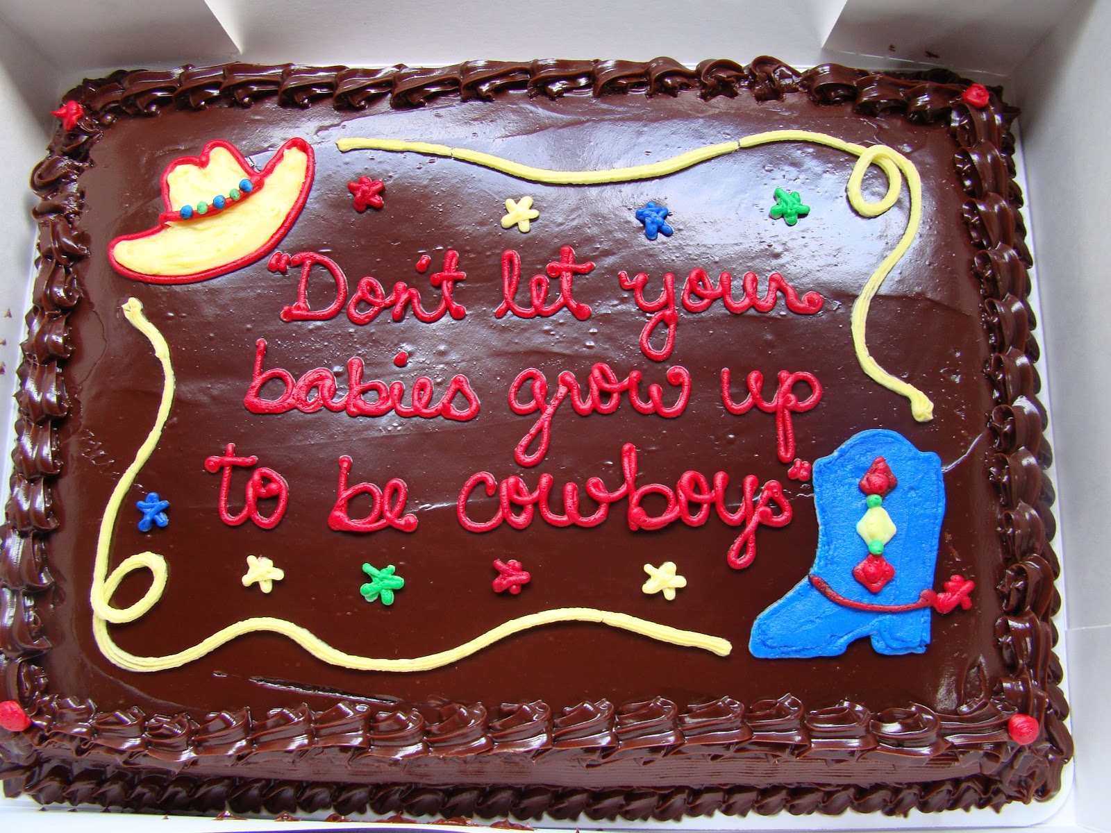 cowboy cakes for birthdays