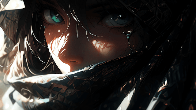 Anime Wallpaper 4K - Mistery Girl Eyes