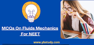 Fluids mechanics NEET MCQs