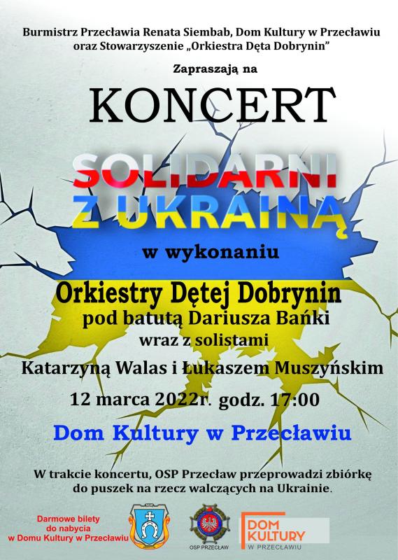 Przed nami koncert "Solidarni z Ukrainą" w Przecławiu
