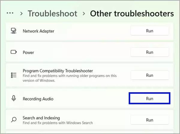 35-troubleshooter-recording-audio-run