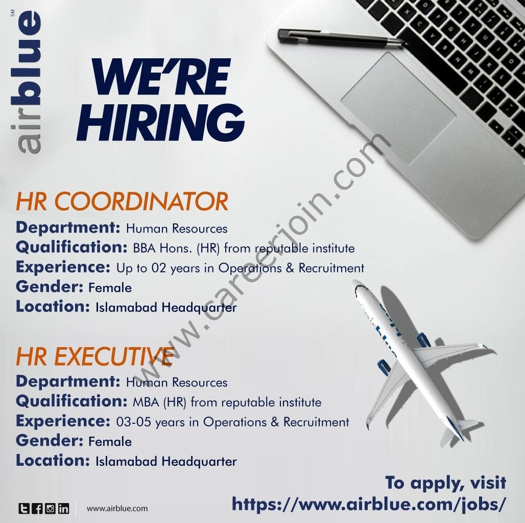 AirBlue Pakistan Jobs October 2021