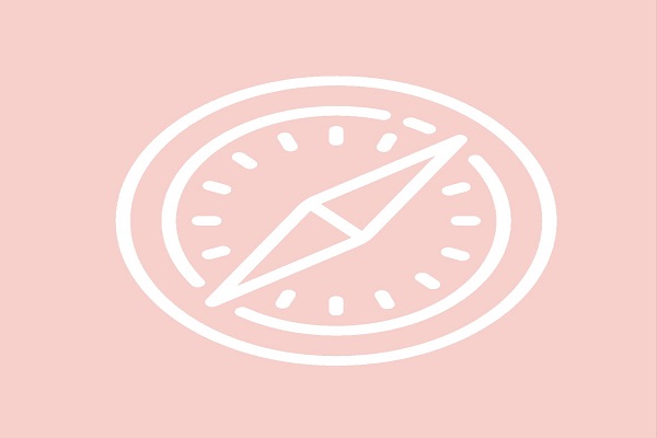 Safari icon aesthetic pink