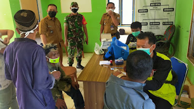 Tim Gugus Tugas Covid -19  Kecamatan Rebang Tangkas Lakukan Giat Sosialisasi  PPKM Level 3 