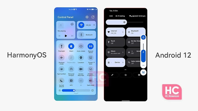harmony os vs android 12