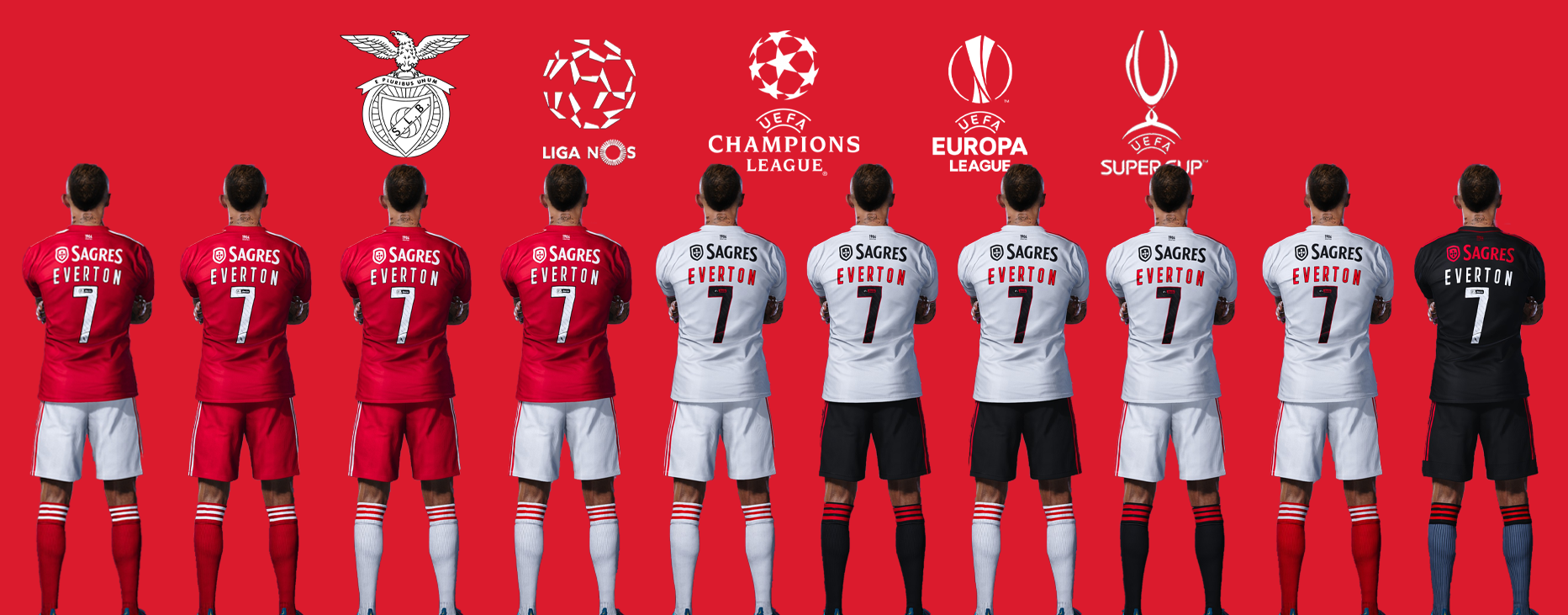 PES 2021 Benfi̇ca New Season 2021-2022 Ki̇t Pack