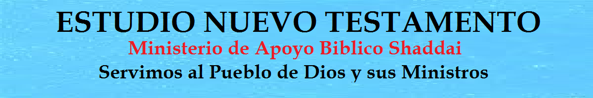 B. NUEVO TESTAMENTO: PASTOR JOSE LUIS DEJOY: 