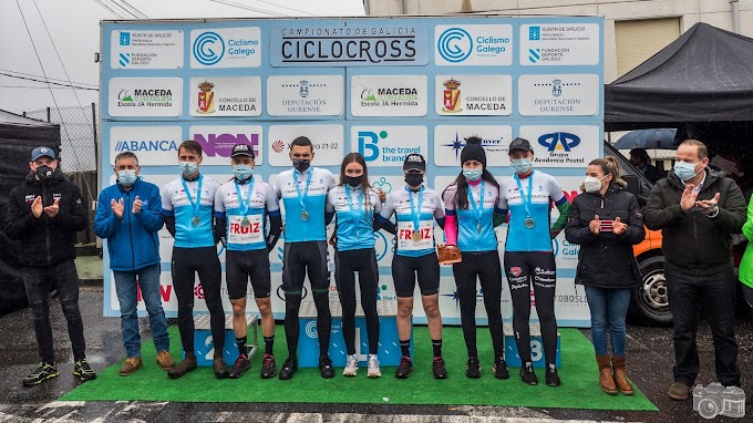 Iván Feijoo e Irene Trabazo conquistaron el Campeonato de Galicia de Ciclocross en Maceda