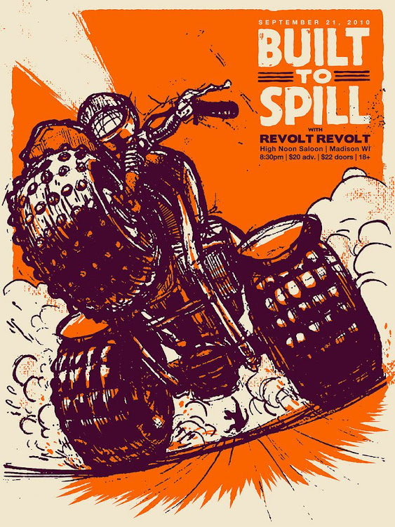 Built to Spill Gig Poster by Brett Stenson