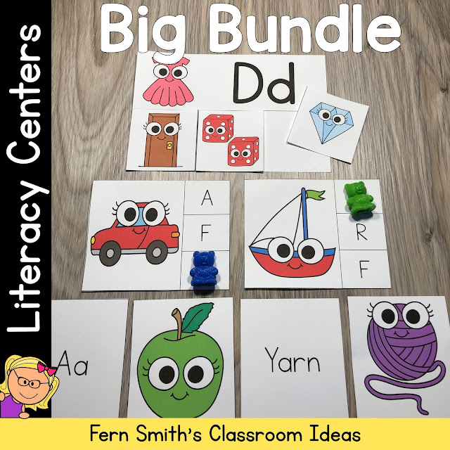 Click Here to Download These This Big Bundle of Alphabet and Literacy Center Games to Use in Your Classroom Today!