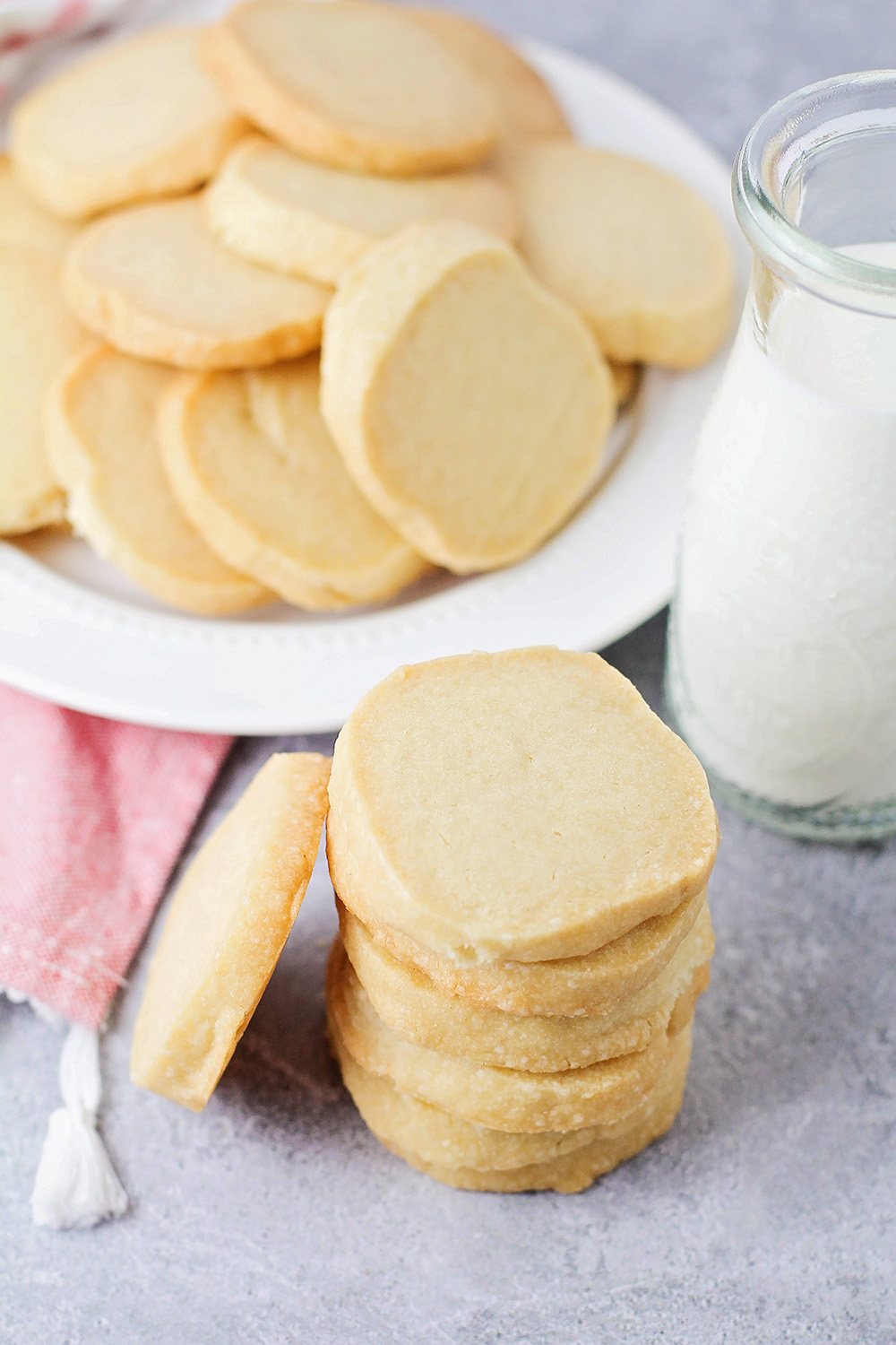 These crisp and buttery simple shortbread cookies are incredibly delicious, and so easy to make!