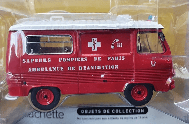 peugeot j7 ar 1:43, test collection véhicules légers sapeurs-pompiers 1:43 hachette