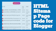  HTML Sitemap Page code for Blogger