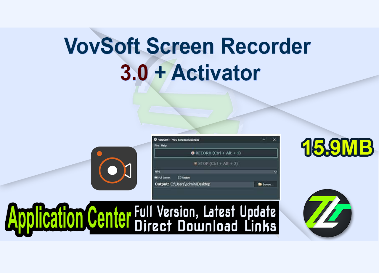 VovSoft Screen Recorder 3.0 + Activator