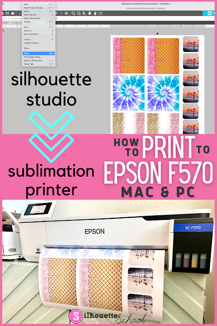 Silhouette 101, silhouette america blog, epson f570, sublimation printer, epson sublimation