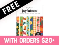 FREE With $20 Purchase: Scrapbook.com Exclusive Joyful A2 Paper Pad