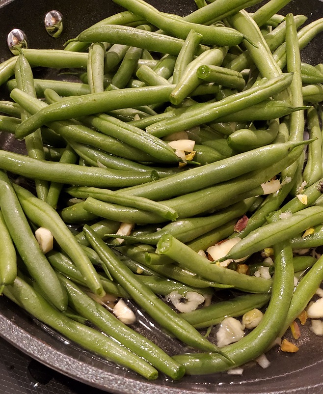 garlic and oil green bean side dish recipe