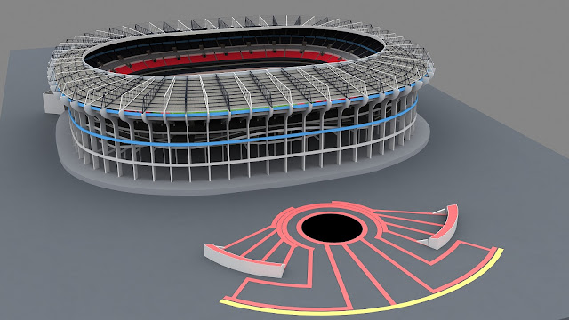 Al Bayt Stadium Qatar 3d Model