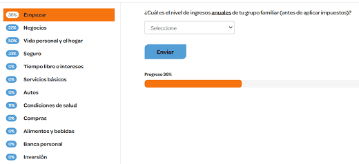 Encuestas de perfil