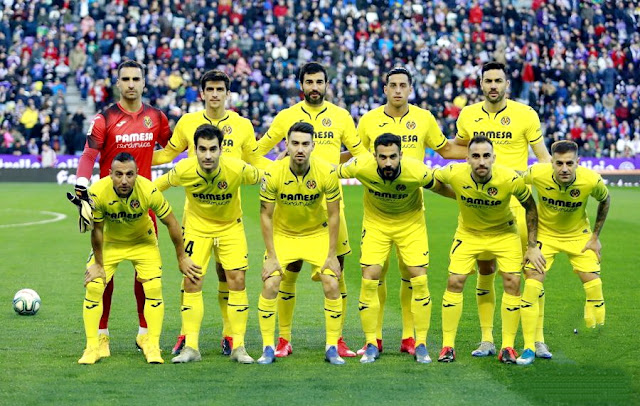 VILLARREAL C. F. Temporada 2019-20. Sergio Asenjo, Gerard Moreno, Raúl Albiol, Funes Mori, Iborra. Santi Cazorla, Manu Trigueros, Moi Gómez, Mario Gaspar, Paco Alcácer, Rubén Peña. REAL VALLADOLID C. F. 1 🆚 VILLARREAL C. F. 1 Sábado 08/02/2020, 18:30 horas. Campeonato de Liga de 1ª División, jornada 23. Valladolid, estadio José Zorrilla: 19.557 espectadores. GOLES: ⚽1-0: 15’, Rubén  Alcaraz. ⚽1-1: 54’, Gerard Moreno.