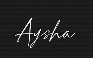 Top 50 Aysha Handwritten Signature