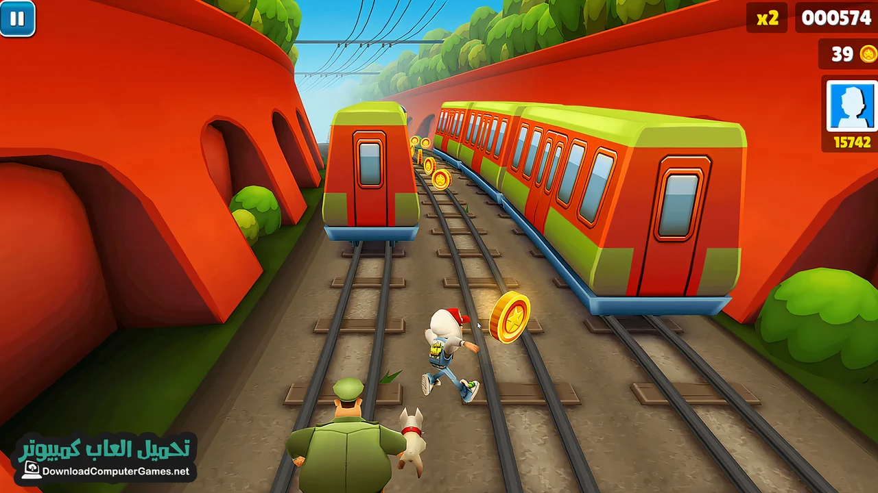 تحميل لعبة Subway Surf للكمبيوتر